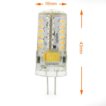 Mini G4 3W LED Corn Light 57X 3014 SMD LED Bombilla de lámpara AC / DC 12V en blanco cálido / blanco frío Lámpara de ahorro de energía